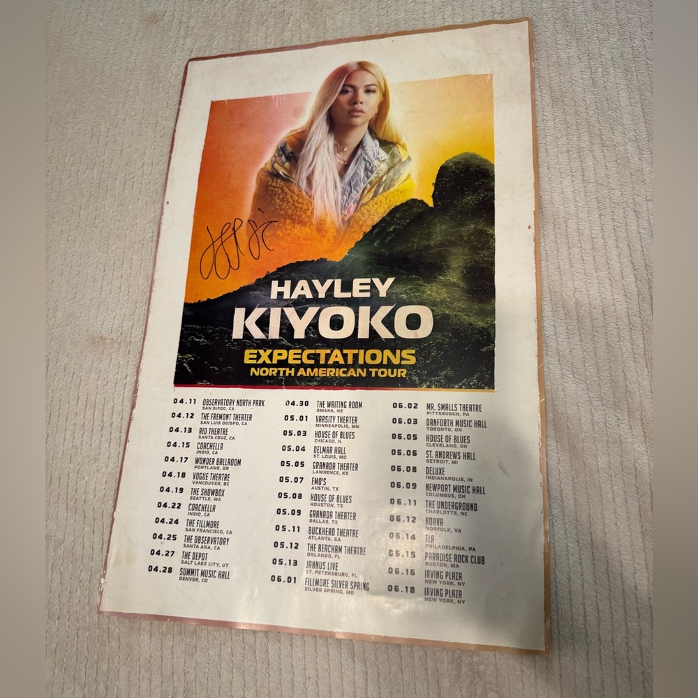 SIGNED Hayley Kiyoko poster